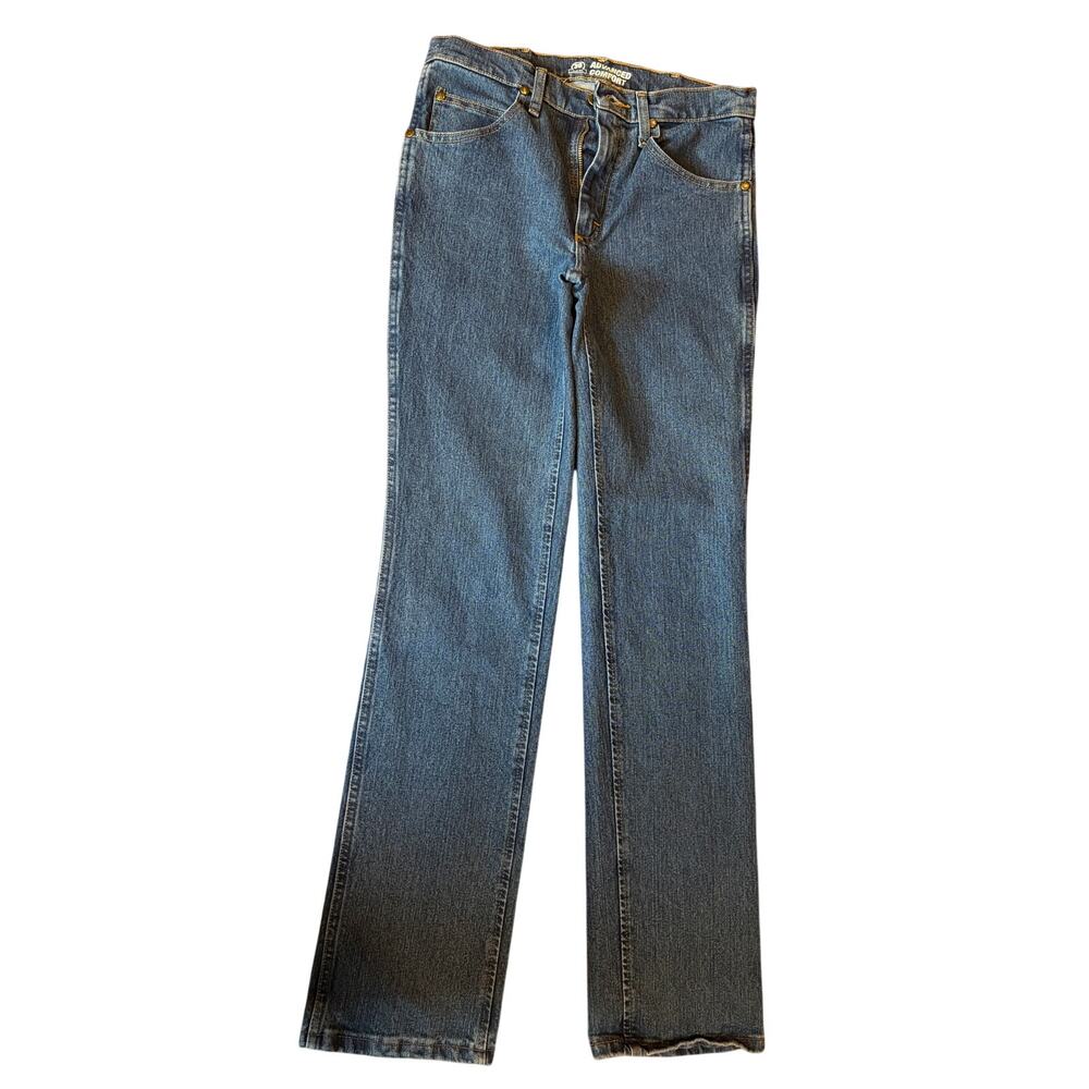 WRANGLER Men's Advanced Comfort Premium Denim Straight Leg Slim Jeans 30 x 34